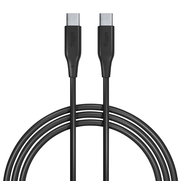 ALLITY USB-C kábel, 60W, 1 méter, fekete (AUC02_1_60W_B)