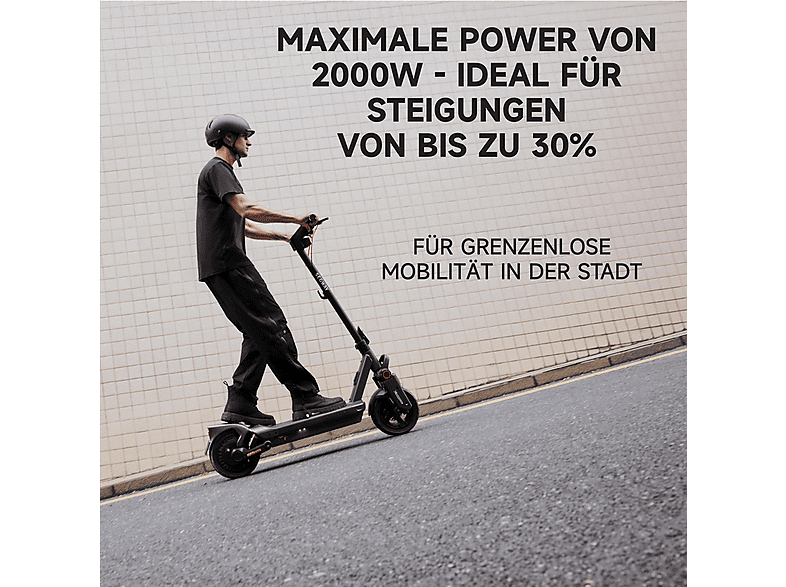 SEGWAY Ninebot MAX G3 D E-Scooter (11 Zoll, Schwarz/Silber/Rot)