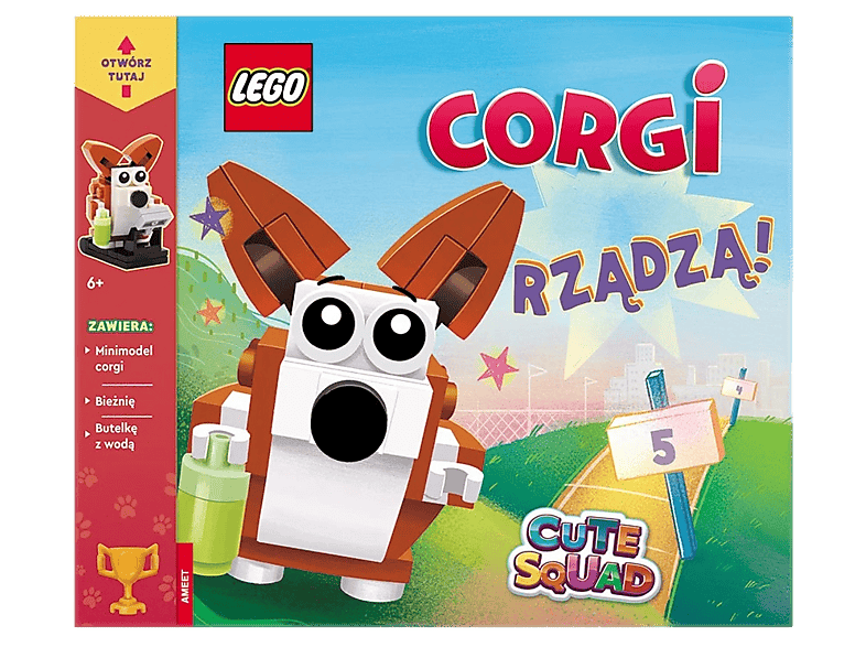 Książka LEGO Books. Corgi rządzą! Wielokolorowy