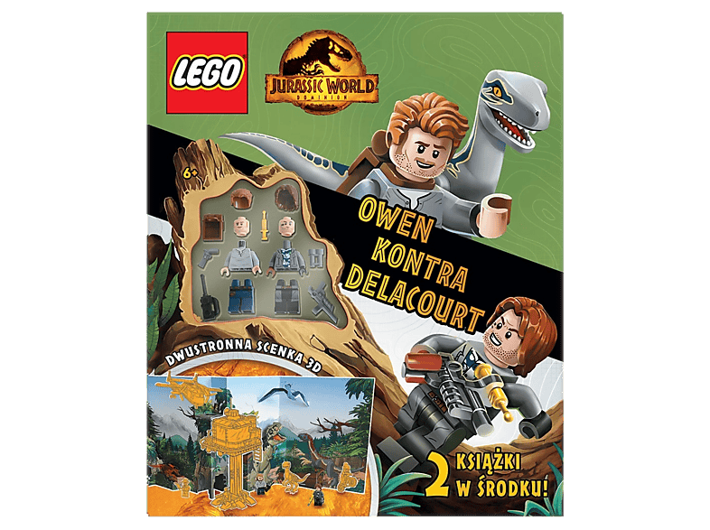Książka LEGO Jurassic World. Owen kontra Delacourt Wielokolorowy