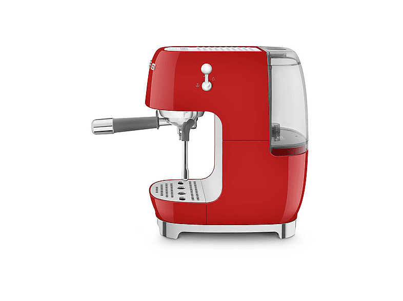 Smeg ECF03RDEU 50's Style Siebträgermaschine (Rot, 1650 Watt, 15 bar) — Foto 2 von 4