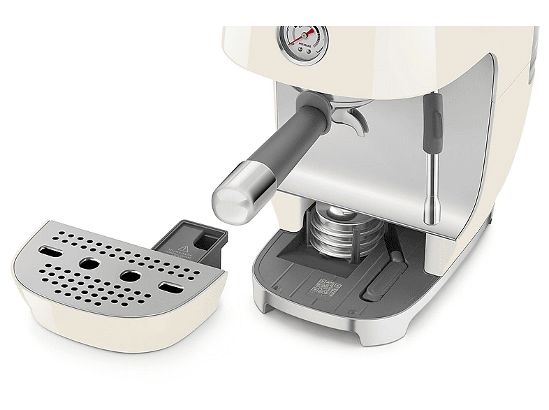 Smeg ECF03CREU 50's Style Siebträgermaschine (Creme, 1650 Watt, 15 bar) — Foto 3 von 4