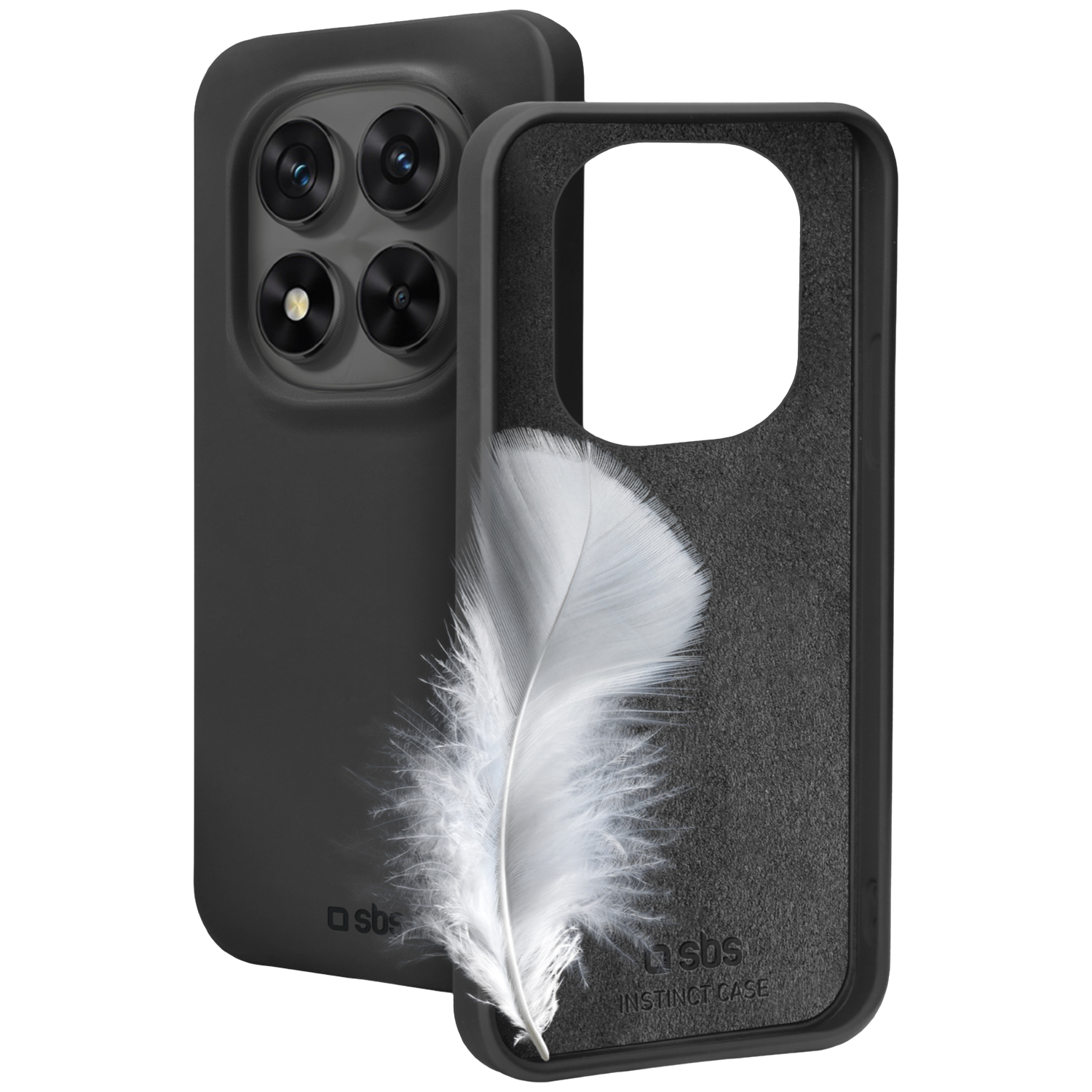 SBS MOBILE Instinct Case Telefoonhoesje voor Xiaomi Redmi Note 14 Pro 4G Zwart afbeelding