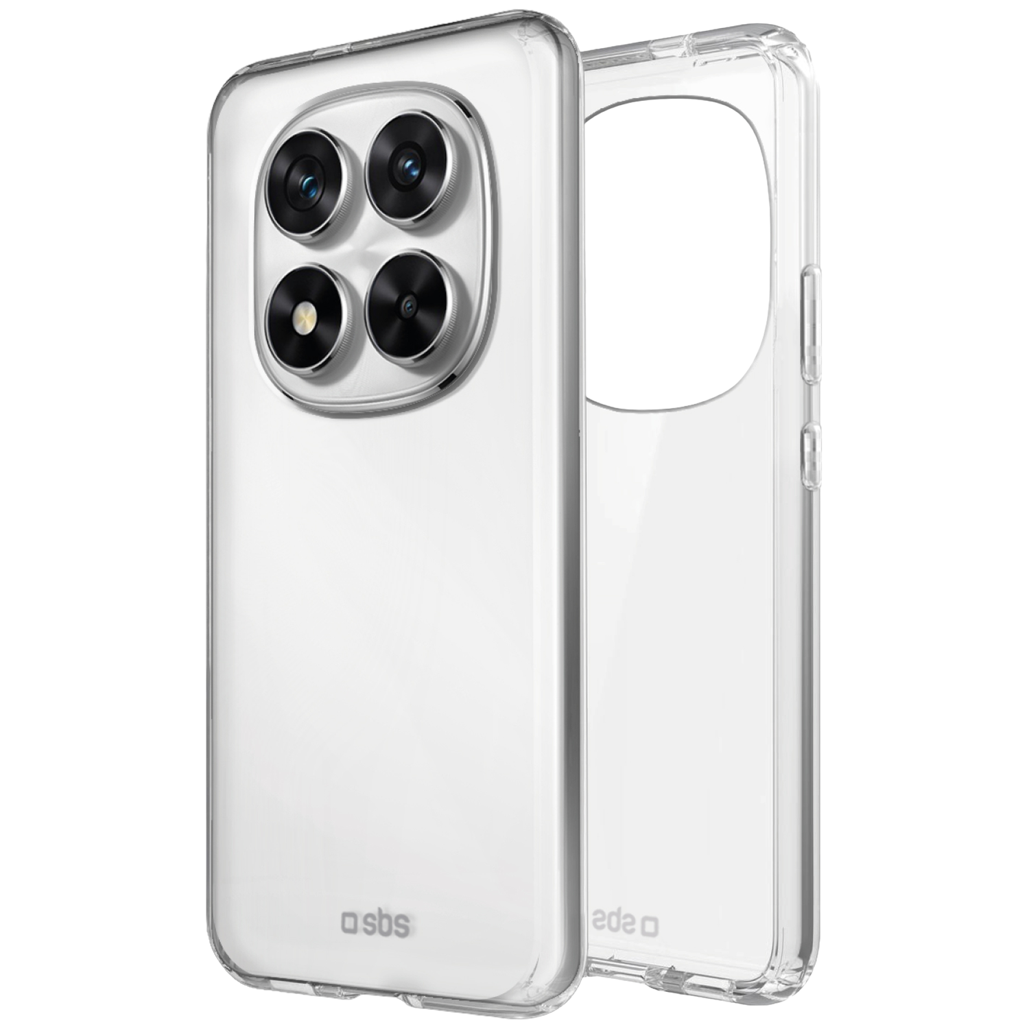 SBS MOBILE Skinny Cover Telefoonhoesje voor Xiaomi Redmi Note 14 Pro+ 5G Transparent afbeelding