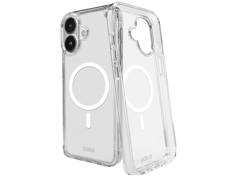 Sbs Light Mag Coque pour Apple iPhone 16 Transparent