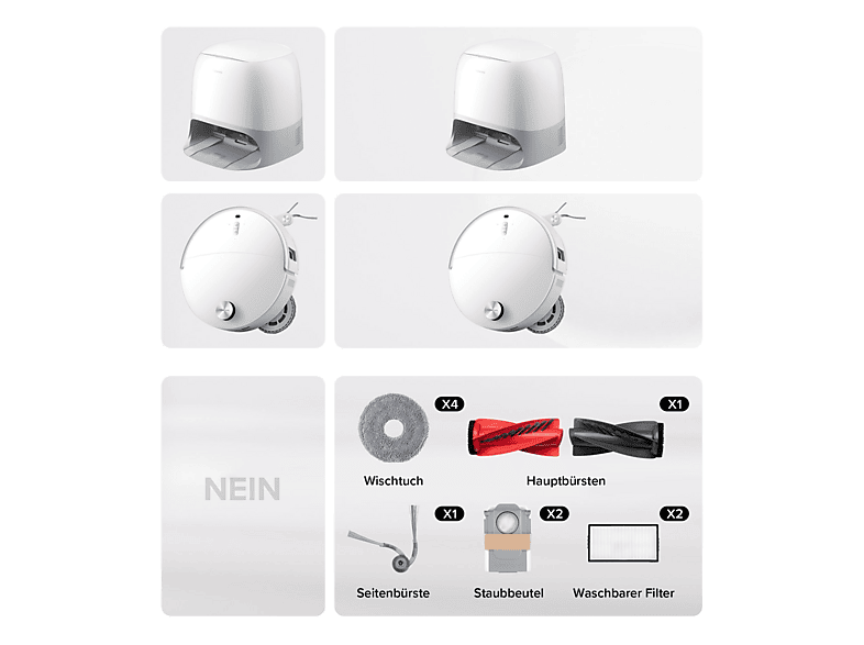 ROBOROCK Qrevo Curv 2 ProX White Saugwischroboter