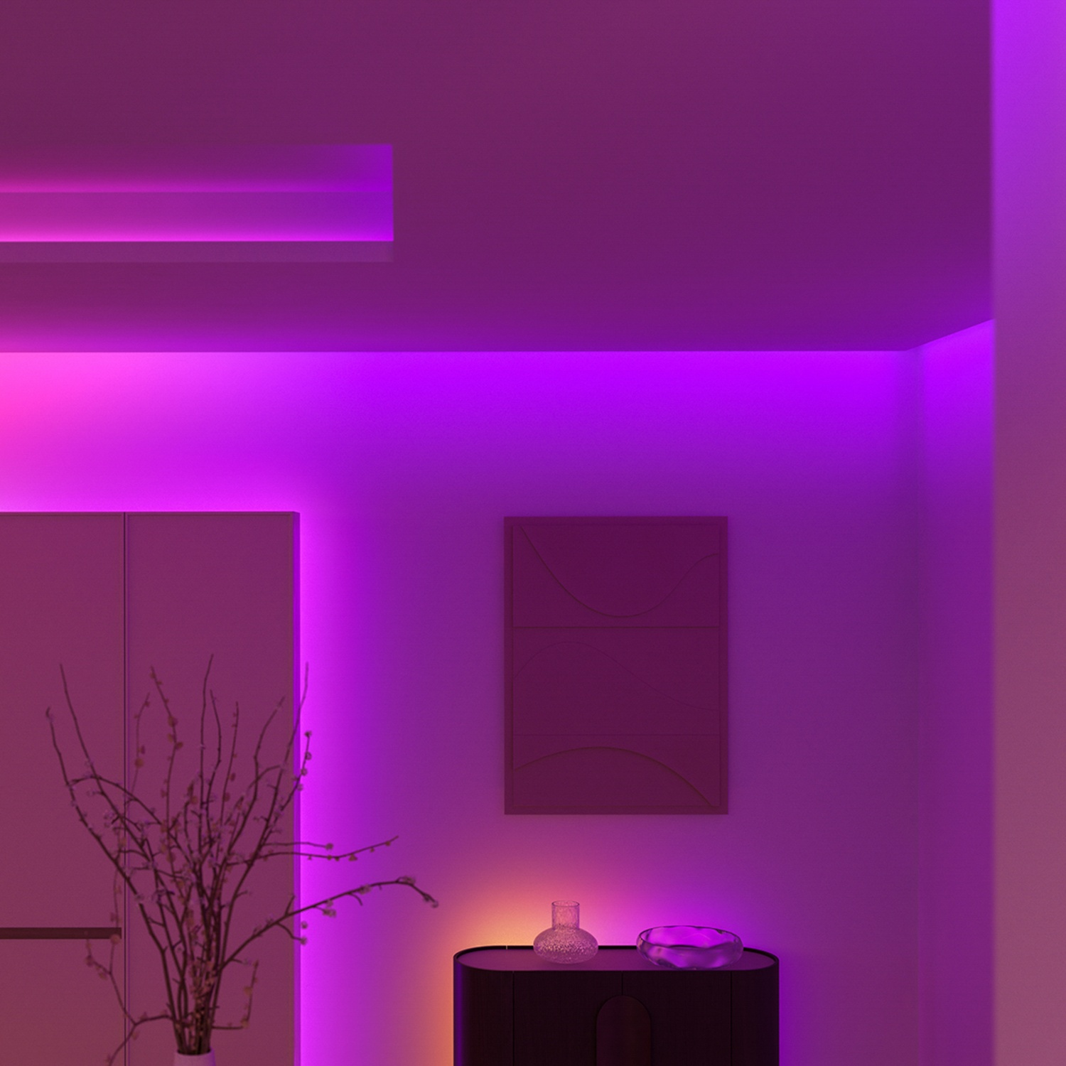 PHILIPS HUE Flux LED strip 4 m, Chromasync™ | technologie. Gekleurd en helder, natuurlijk wit licht -1600 lumen Led strip Wit kopen
