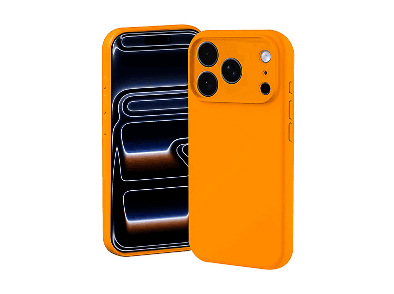 ISY Cover iPhone 17 Pro Cover per Pro, Arancione
