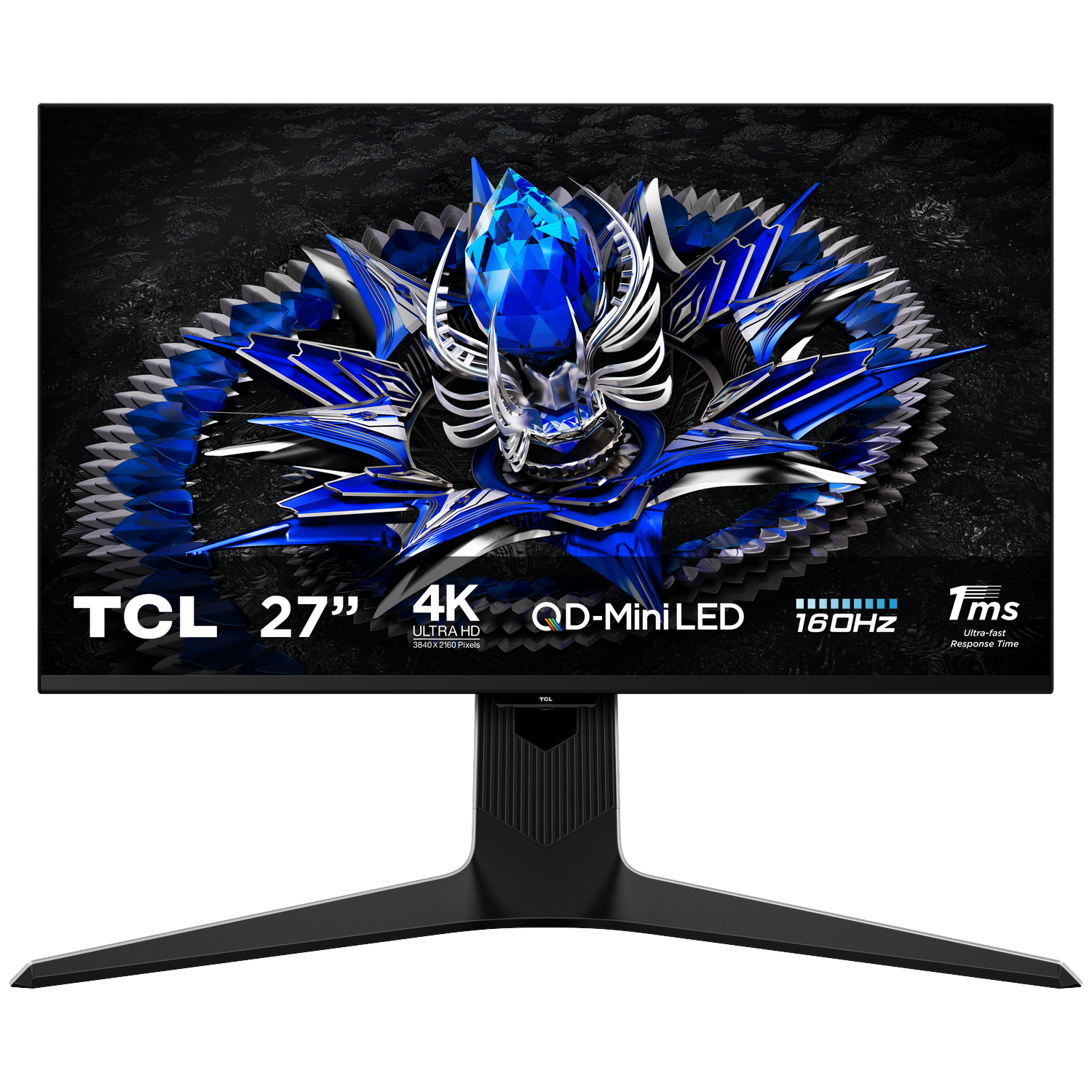 Tcl 27r83u Qd-mini Led Gaming Monitor - 27 Inch Ultra Hd 4k 3840 × 2160 Ahva (advanced Hyper-viewing Angle) afbeelding