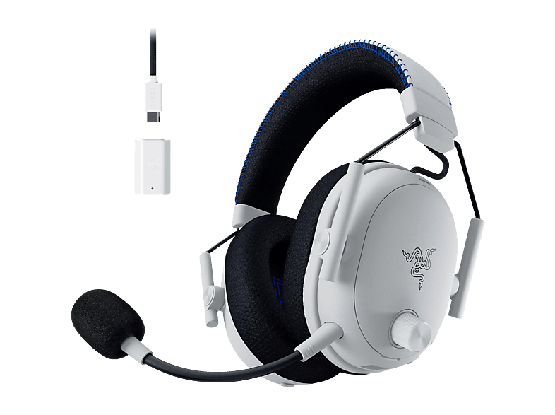 RAZER Blackshark V3 Pro für PlayStation, Over-ear Gaming-Headset Bluetooth Weiß