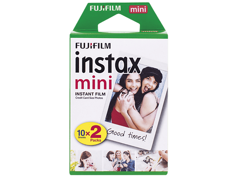 Fujifilm Instax Mini Film Sofortbilder in Scheckkartenformat (10 Aufnahmen) 2er Packung; Sofortbildfilm