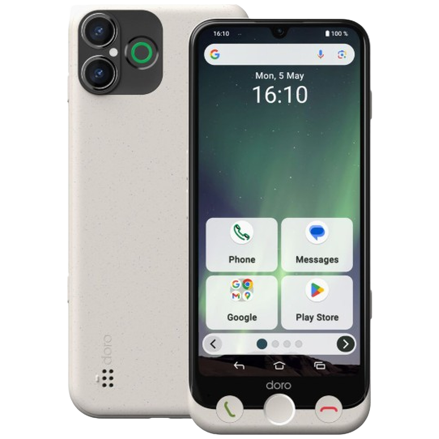 DORO Aurora A30 Senior 128 GB  Bone White - 128 GB Wit afbeelding