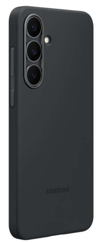 Fekete Samsung telefontok három kamerával és vakuval. A SAMSUNG szó alul található.