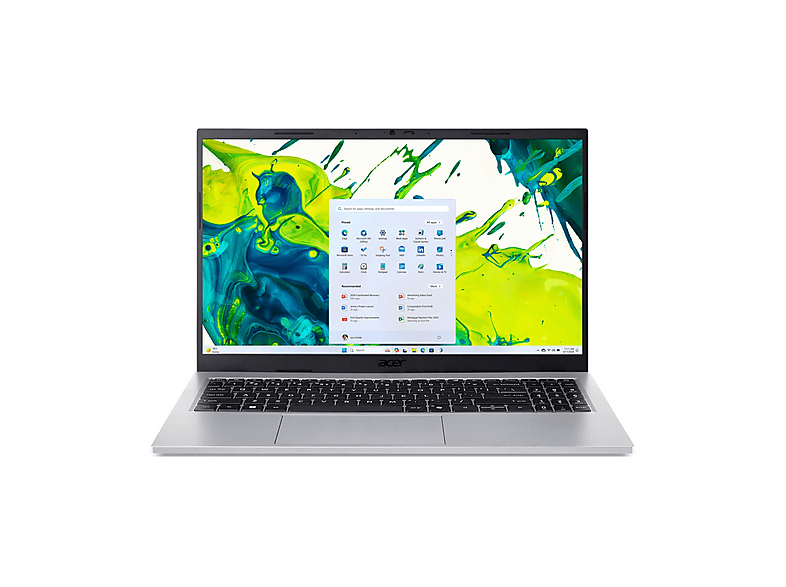 ACER Aspire Go 15 AG15-72P NOTEBOOK, 15,6 '', processore Intel® Core 5 120U, Intel®, RAM 32 GB, 512 GB SSD, Silver, Windows 11 Home