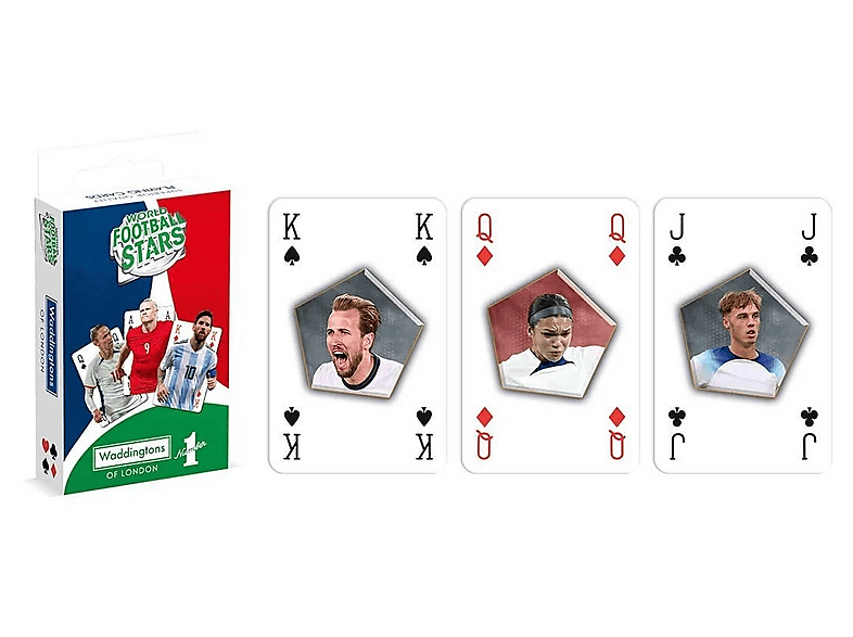 Talia kart WINNING MOVES Waddingtons no. 1 World Football Stars Wielokolorowy – zdjęcie 2