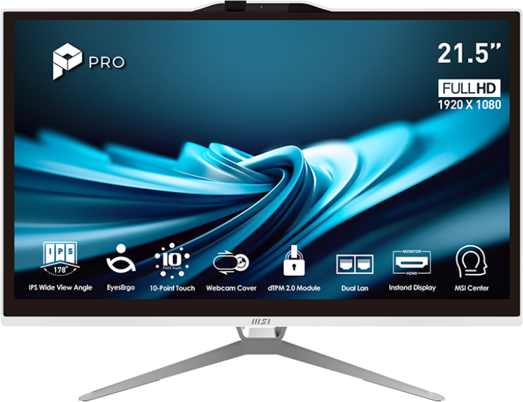 MSI 14M-431XEU-W51440016GS50XXGMS Fehér All-in-One PC (21,5 FHD/Core i5/16GB/512 GB SSD/NoOS)