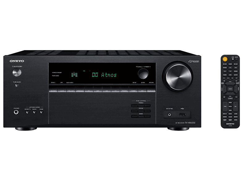 Onkyo TX-NR6050 7.2 Kanal Netzwerk AV Receiver, Schwarz; AV-Receiver