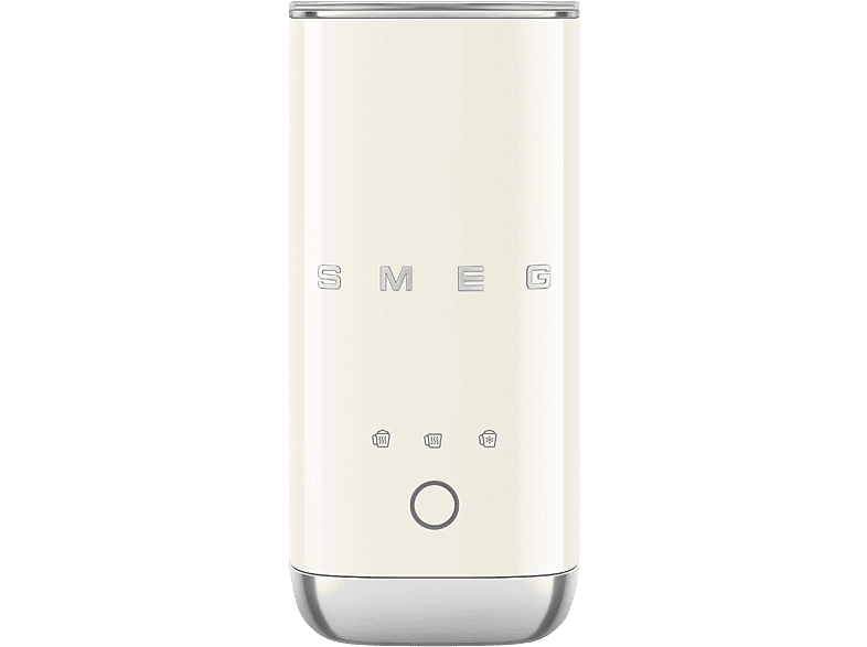 Smeg MFF02CREU 50's Style Milchaufschäumer (Creme, 500 Watt, 120 ml)