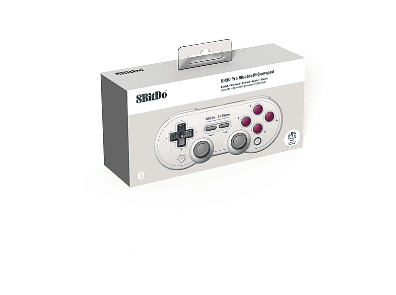 Thumbnail - 8BITDO SN30 Pro Gamepad Halled/ G Classic Gaming Controller Grau für Nintendo Switch, PC, Android, MAC