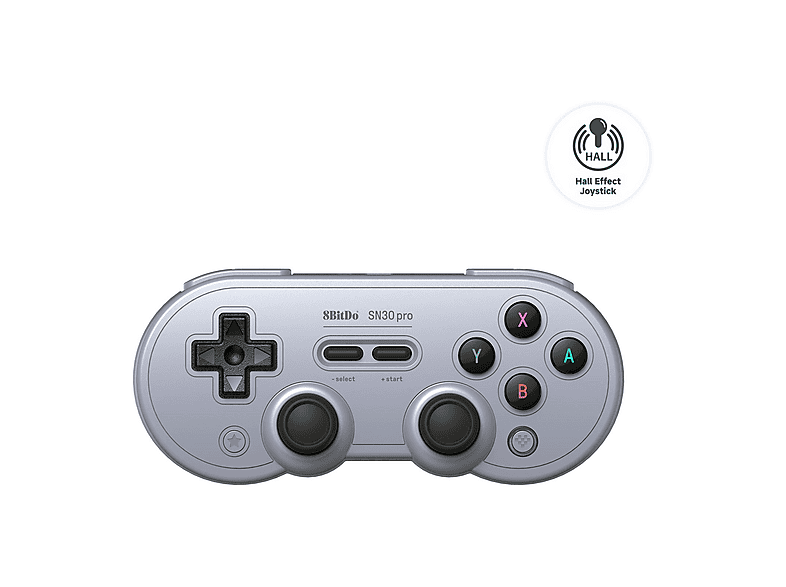 Thumbnail - 8BITDO SN30 Pro Gamepad Halled/ Gray Gaming Controller Grau für Nintendo Switch, PC, Android, MAC
