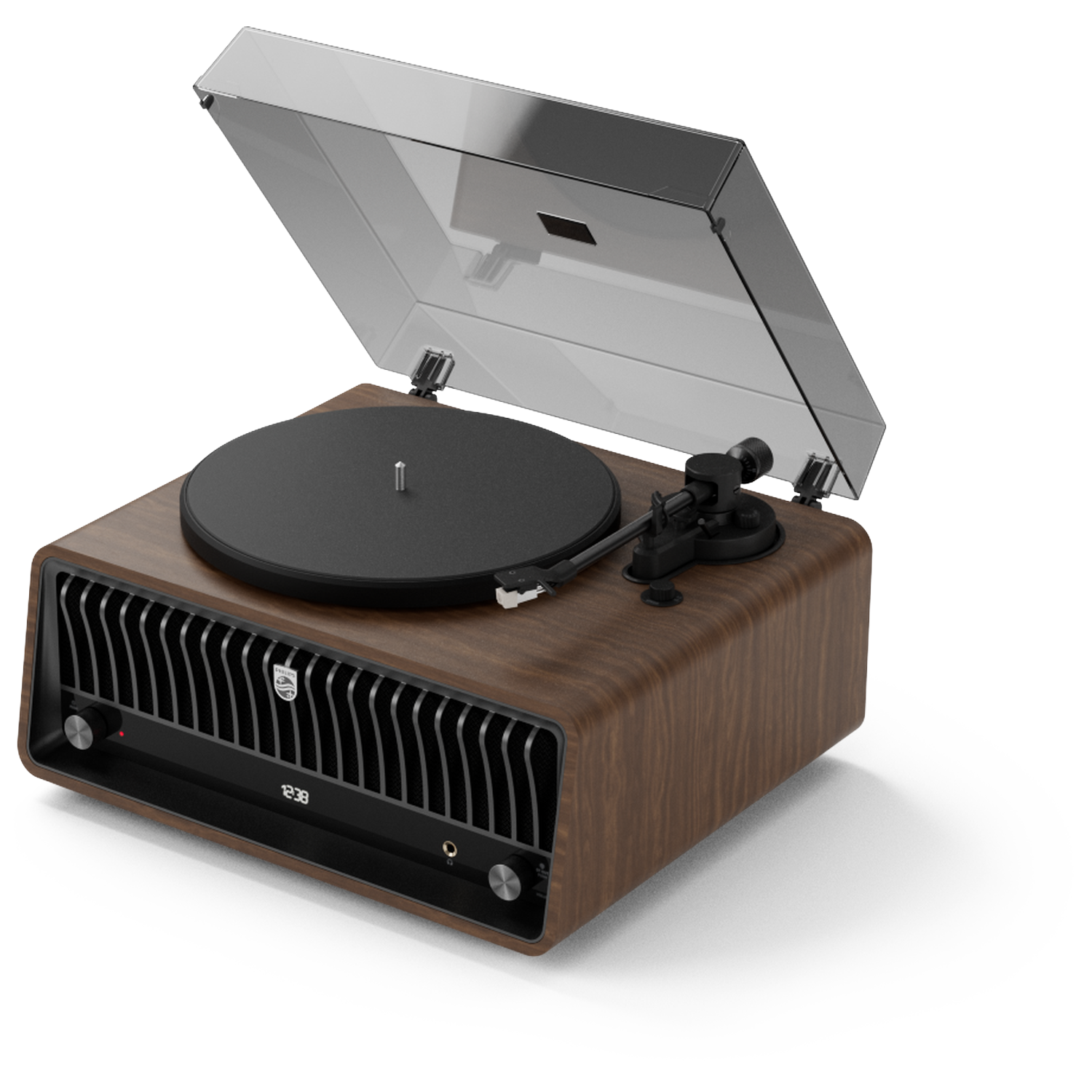 Philips Century Range - The Tina Tav9000d All In One Platenspeler Hout Zwart