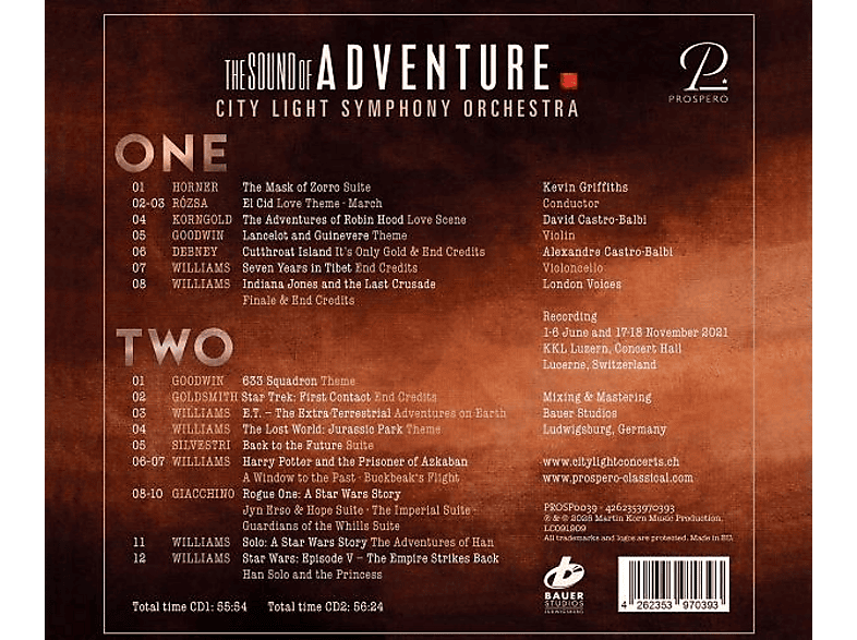 Thumbnail - City Light Symphony Orchestra - Spotlight on Adventure (CD)