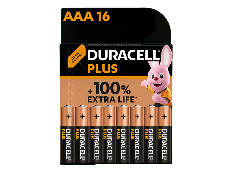 Duracell Plus Micro AAA, 16er-Pack; Batterie