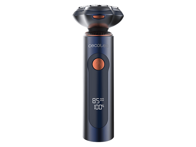 Afeitadora - Cecotec PrecisionCare Aluminium Pro, Cuchilla titanio, IPX6 Resistente al agua, Pantalla LCD, Azul
