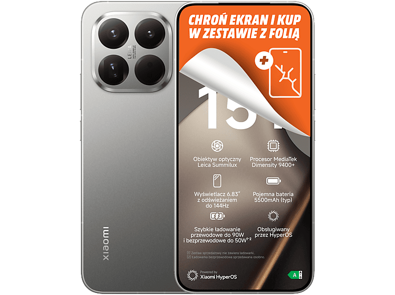 Smartfon XIAOMI 15T Pro 5G 12/512GB 6.83" 144Hz Szary