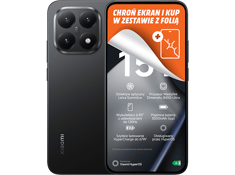 Xiaomi 15T 5G 12/512 GB Czarny