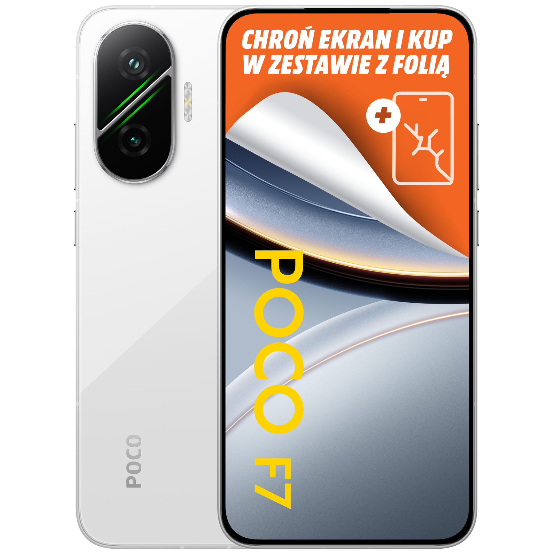 Smartfon POCO F7 5G 12 GB/512 GB Biały | MediaMarkt