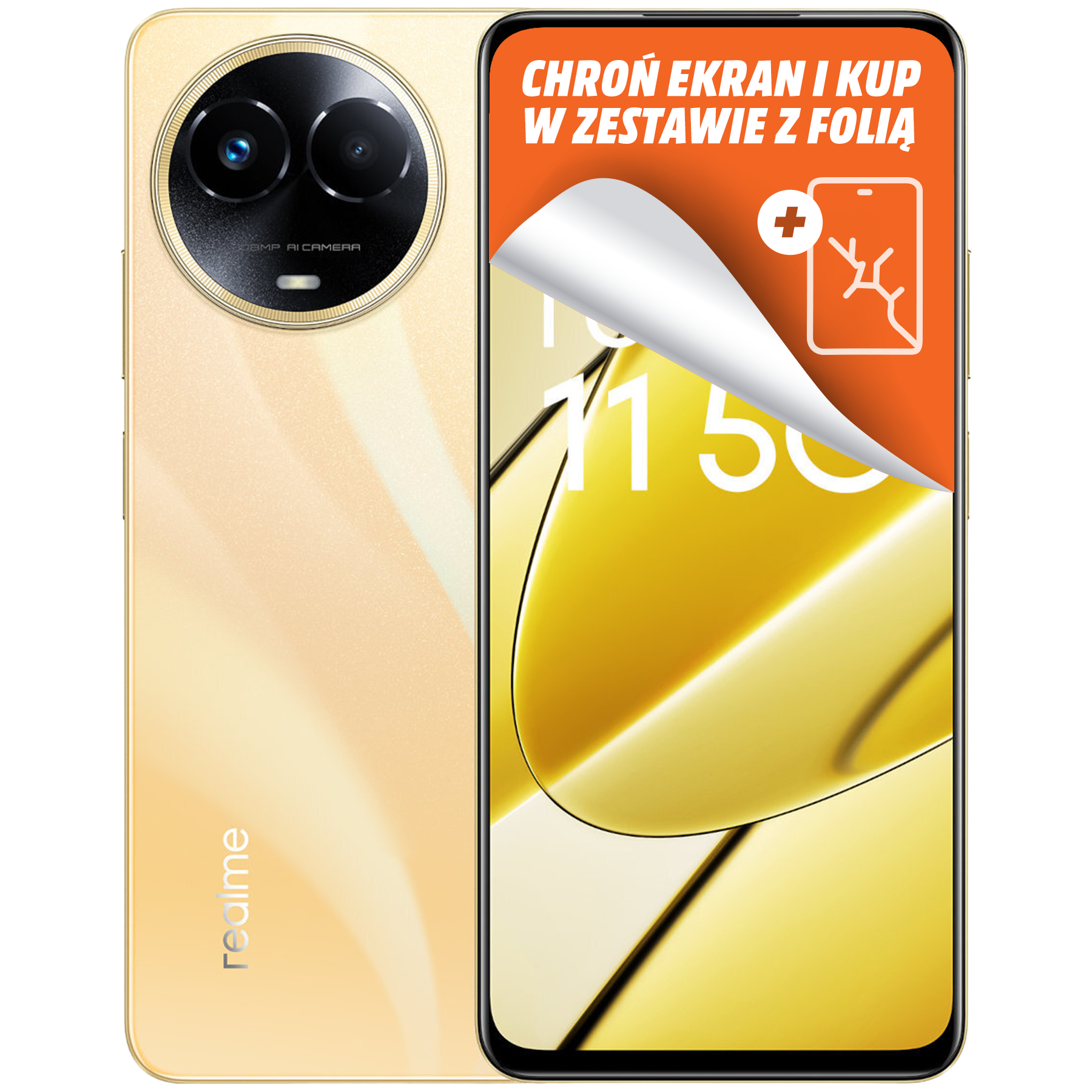 Smartfon REALME 11 5G 8/256GB Złoty (Glory Gold) | sprawdź cenę i