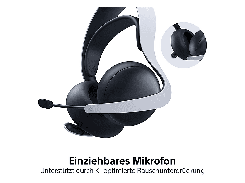 Thumbnail - SONY PlayStation Pulse Elite Wireless + Case, Over-ear Gaming Headset Bluetooth Weiß