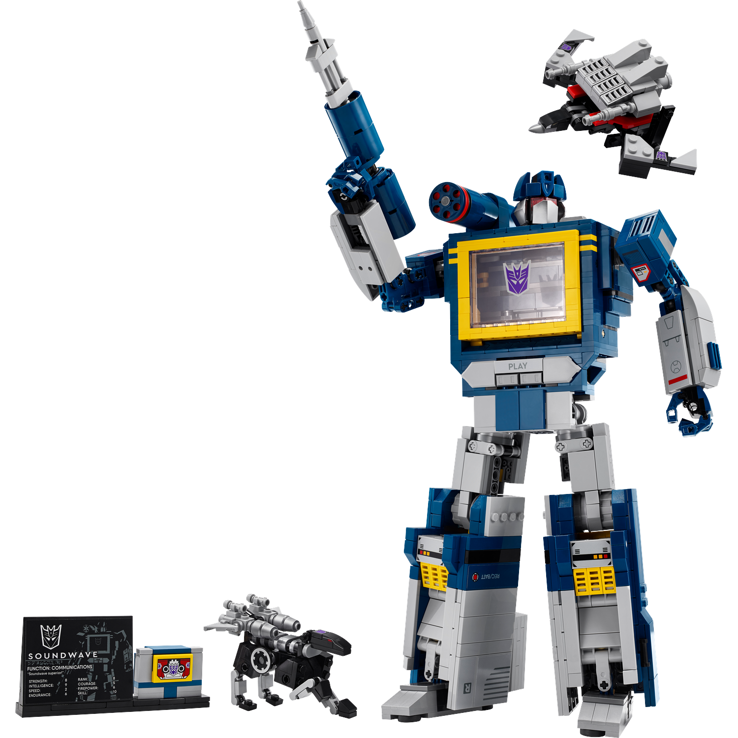 Lego Icons 10358 Transformers Soundwave Bouwstenen