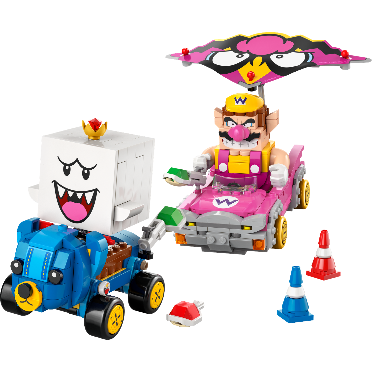 Lego Super Mario 72038 Mario Kart ' Wario En King Boo Bouwstenen