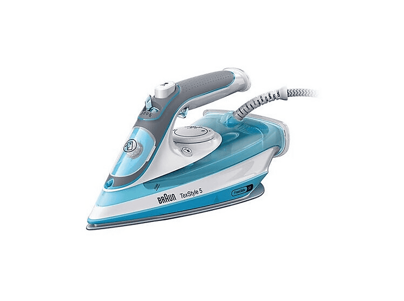 FERRO A VAPORE BRAUN SI5006BL, Potenza massima 2600 W, Colpo di vapore 180 g/min, Vapore continuo fino a 50 Serbatorio acqua 300 ml, Sistema anticalcare integrato, Piastra in Ceramica