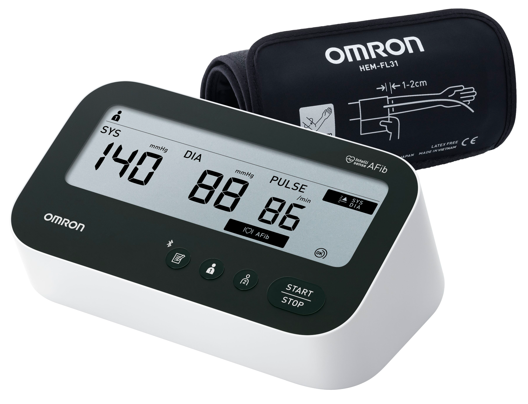 OMRON M4 Connect AFib vérnyomásmérő