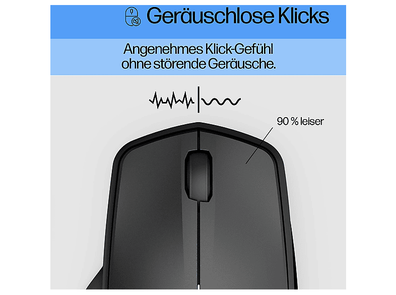 Thumbnail - HP 280 Silent Wireless Maus, Schwarz