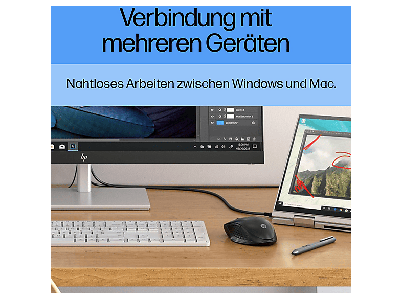 Thumbnail - HP 430 kabellose Maus, Schwarz