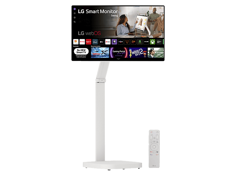 LG Smart Monitor Swing 32U889SA-W, UHD 4K, Táctil, TV, IPS, USB Tipo-C, webOS 24, Blanco