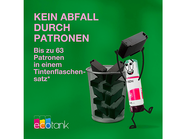 Thumbnail - EPSON EcoTank ET-4956 - Nachfüllbarer, 4-in-1 Tintentankdrucker inkl. Tinte, Duplex, WiFi, Apple AirPrint, Epson SmartPa...
