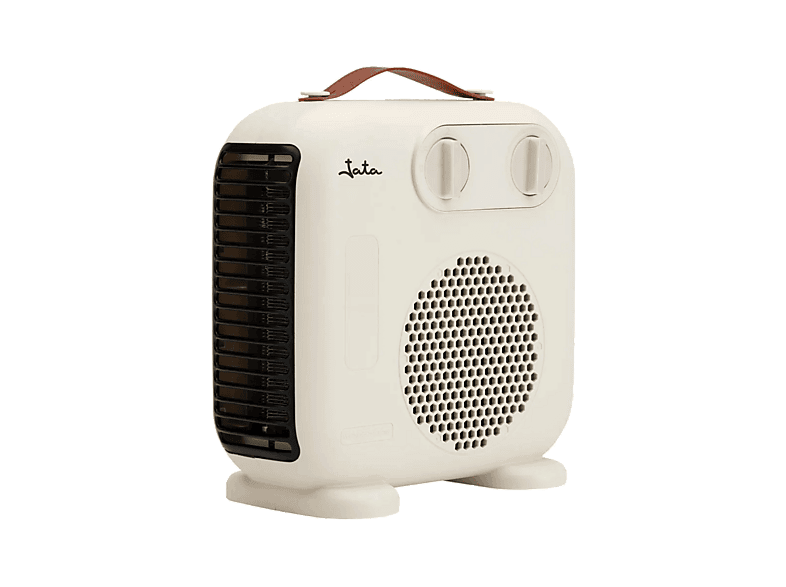 Calefactor - Jata JCTV1206, 2000 W, 2 Potencias de Calor, Selector rotativo 3 Posiciones, Asa transporte, Blanco