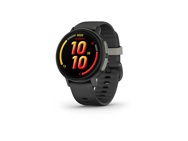 Garmin Bounce 2 LTE, Caja de 43mm, Pantalla AMOLED brillante a color 1.2, Correa Silicona, 5 ATM, Negro