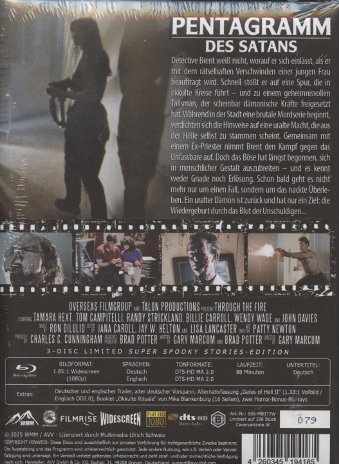 DVD-Cover. Eine Frau mit dunkler Silhouette und Filmstills.