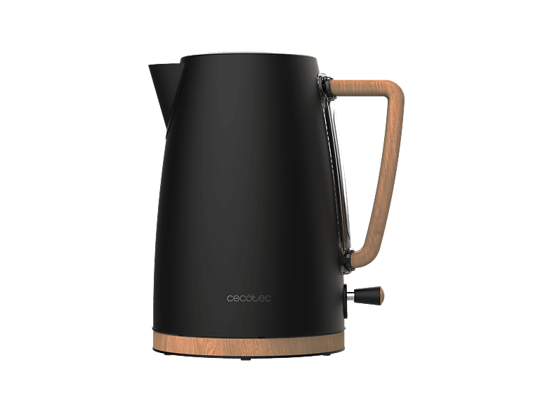 REACONDICIONADO Seminuevo Muy bueno Hervidor de agua - Cecotec ThermoSense 200 Woody, 2200 W, 1.7 l, Negro