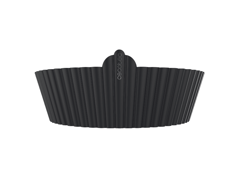 Accesorio freidora - Cecotec Cecofry Bucket Pack Accesories, 3 Moldes Silicona 22x6cm, Negro