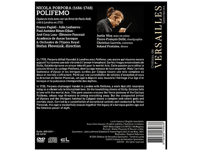 Thumbnail - Bénos-Djian, Paul-Antoine/Fagioli, Franco/Lezhneva, Julia/Loza, José Coca/Orchestre de l'Opéra Royal/Pancrazi, Eléonore/...