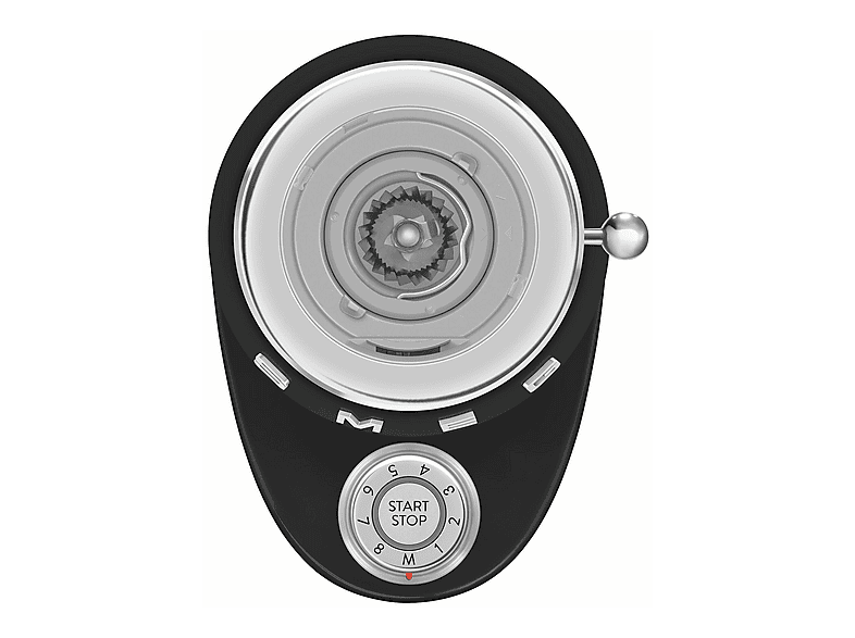 Smeg CGF03BLEU 50's Style Kaffeemühle (Schwarz, 150 Watt, Edelstahl Kegel-Mahlwerk) — Foto 5 von 5