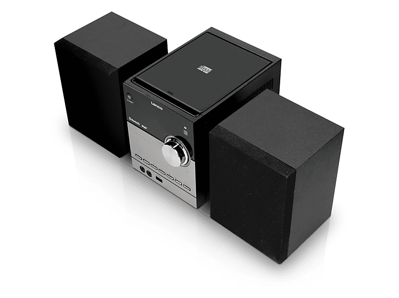 Lenco MC-150 Stereoanlage mit DAB+/FM/CD/MP3/Bluetooth/USB, Schwarz; Kompaktanlage — Foto 3 von 4