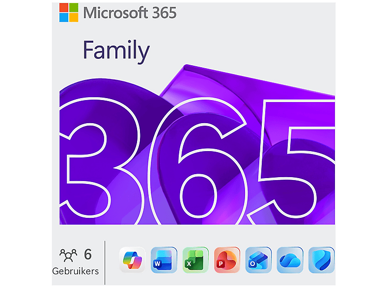 Microsoft 365 Famille Abonnement d'un an
